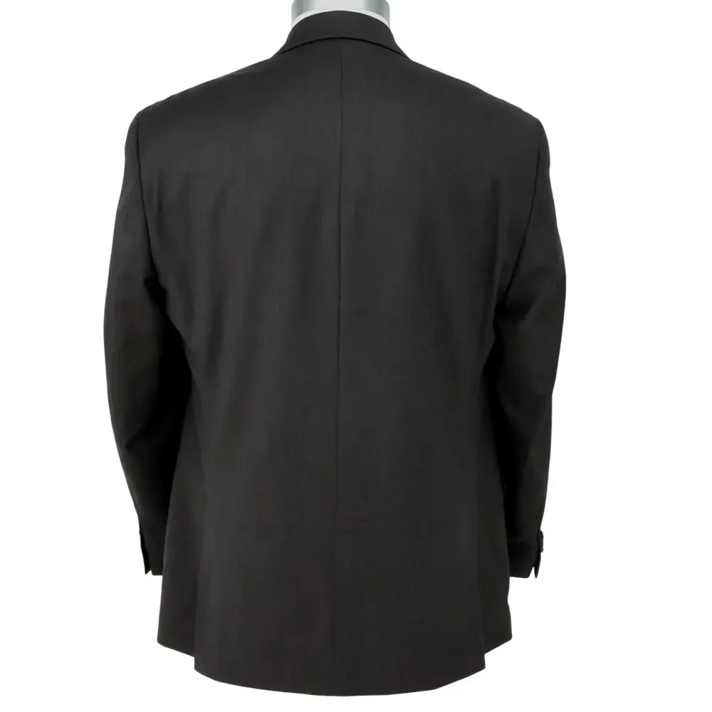 Michael Kors Sport Coat Mens 44R Dark Gray Wool Lined Blazer Jacket Preppy